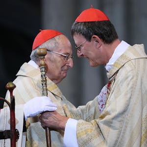 2014 übernahm Rainer Woelki (rechts) das Amt des Kölner Erzbischofs von Joachim Meisner