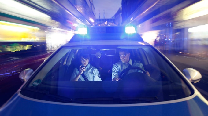 Polizei Einsatz nachts