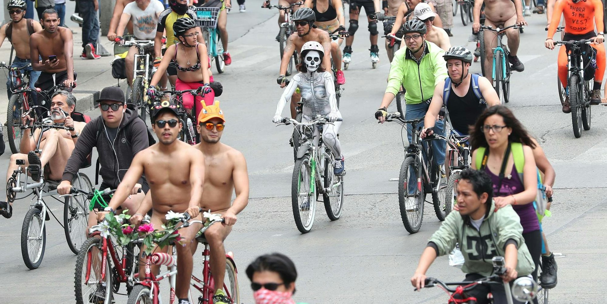 Naked Bike Ride Mexiko 2017