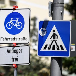 Eine Fahrradstraße