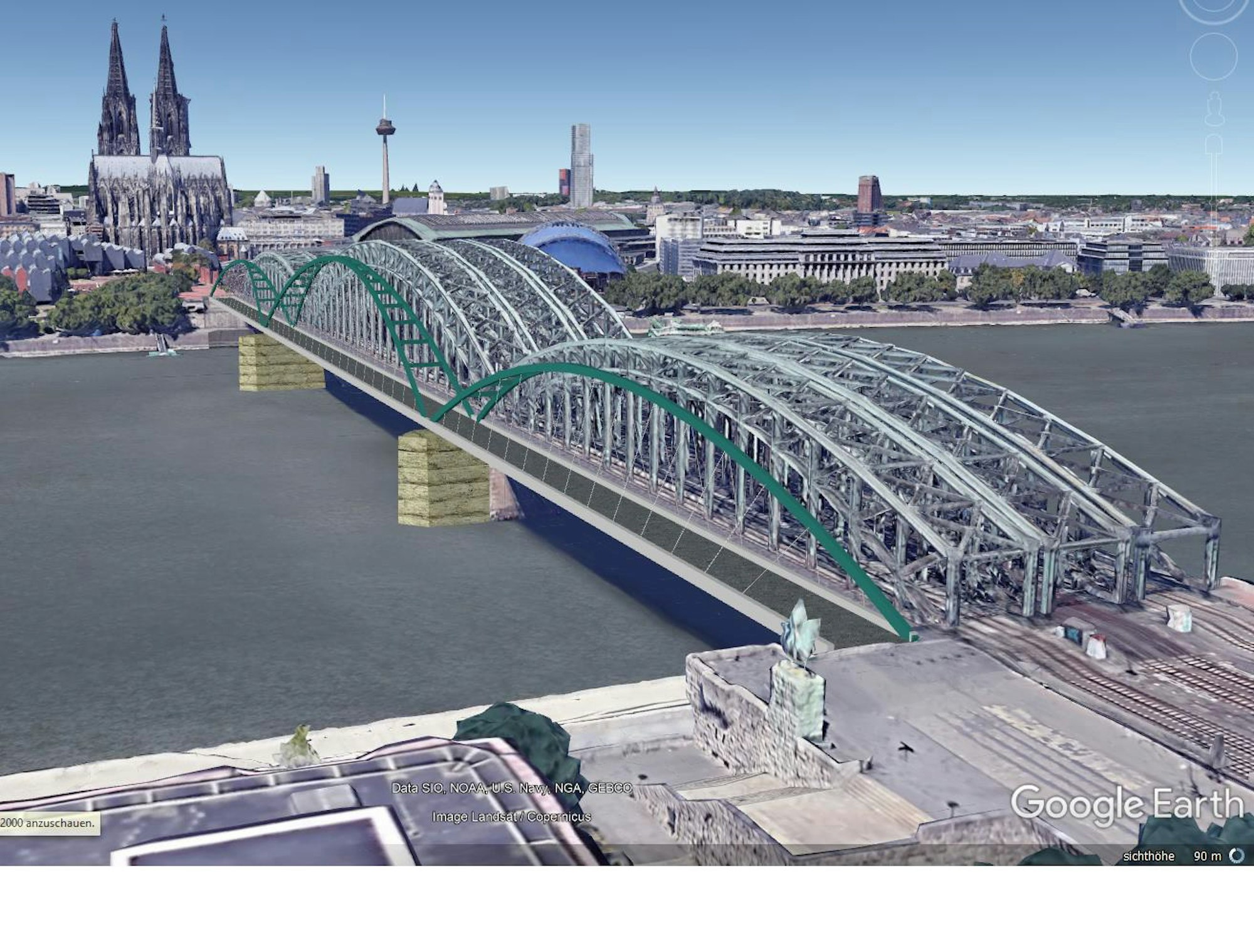 Hohenzollernbrücke Umbau Plan
