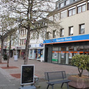 Die Sparda-Bank-Filiale in der Innenstadt wird Ende Juni geschlossen.