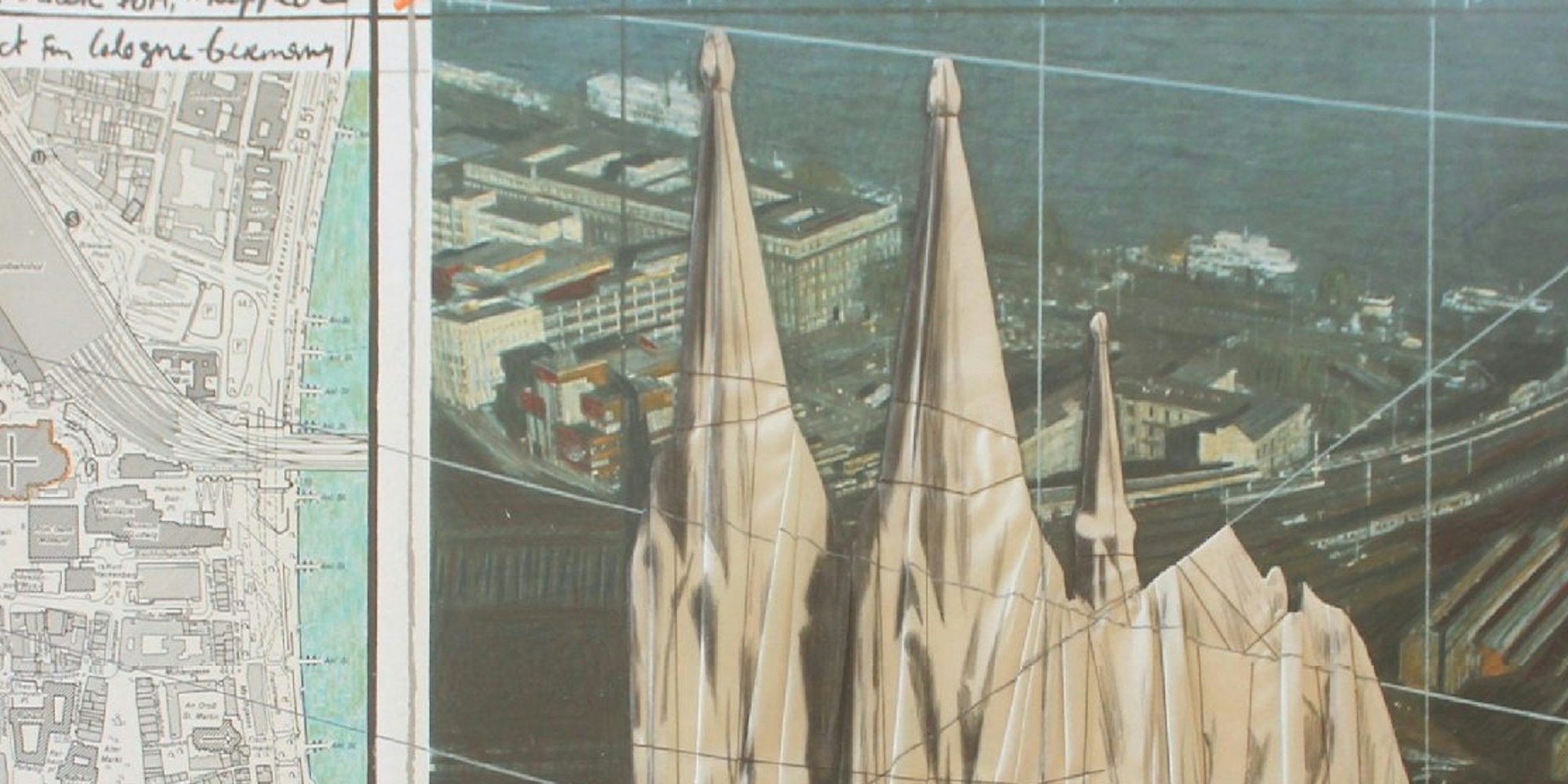 Der verpackte Dom: Das „Project for Cologne“ ist ein unerfüllter Traum des Künstlerehepaars Christo und Jeanne-Claude.