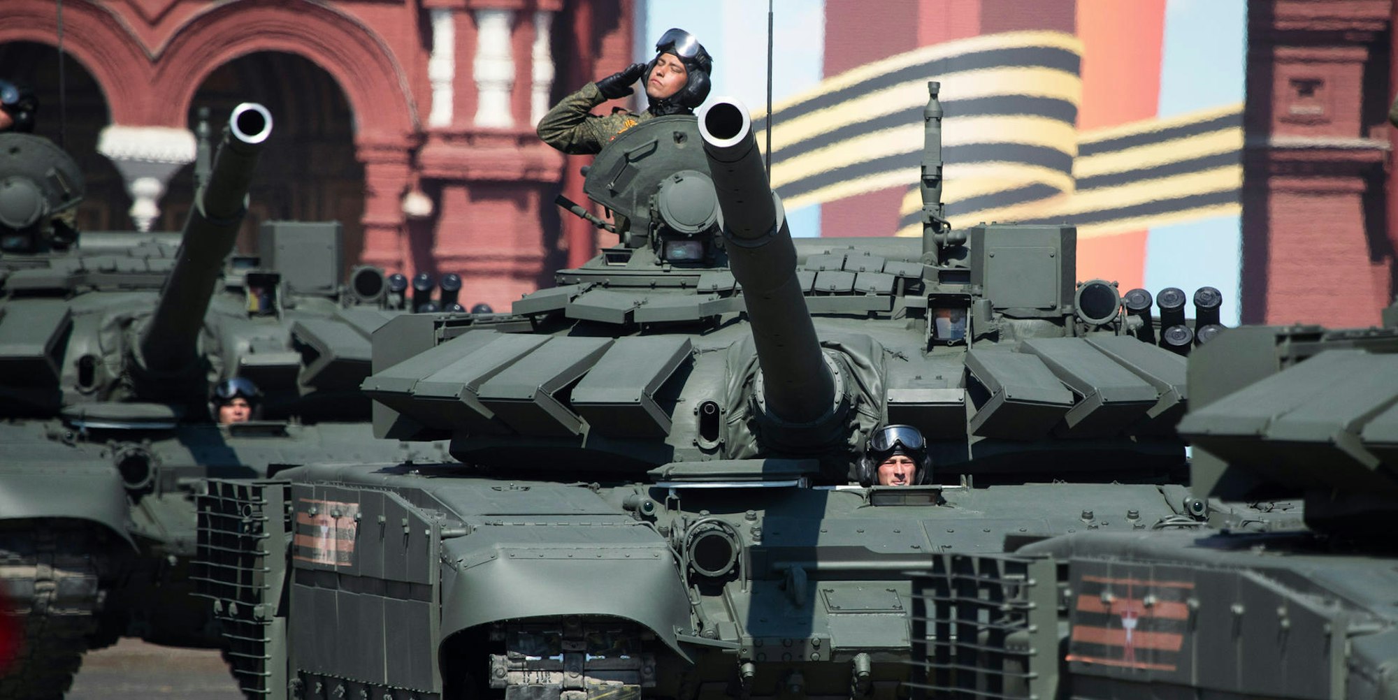 Russland Moskau T72 Panzer Parade
