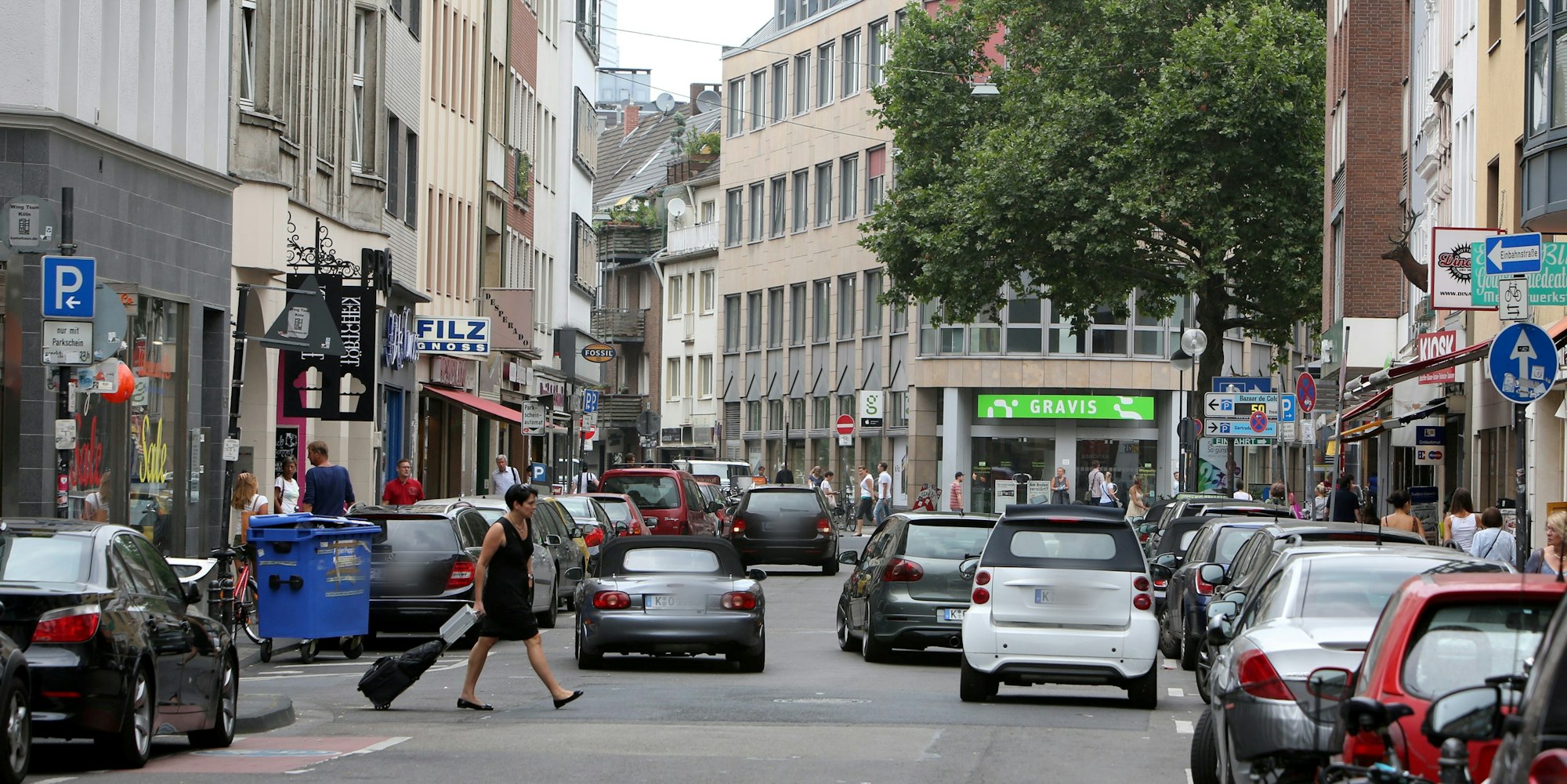 Parkplätze in der Kölner Innenstadt