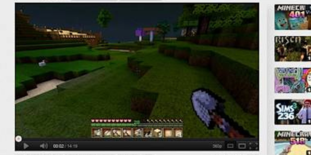 Weit über 500 Folgen „Let's play Minecraft“ hat der User Gronkh auf Youtube hochgeladen. (Screenshot)
