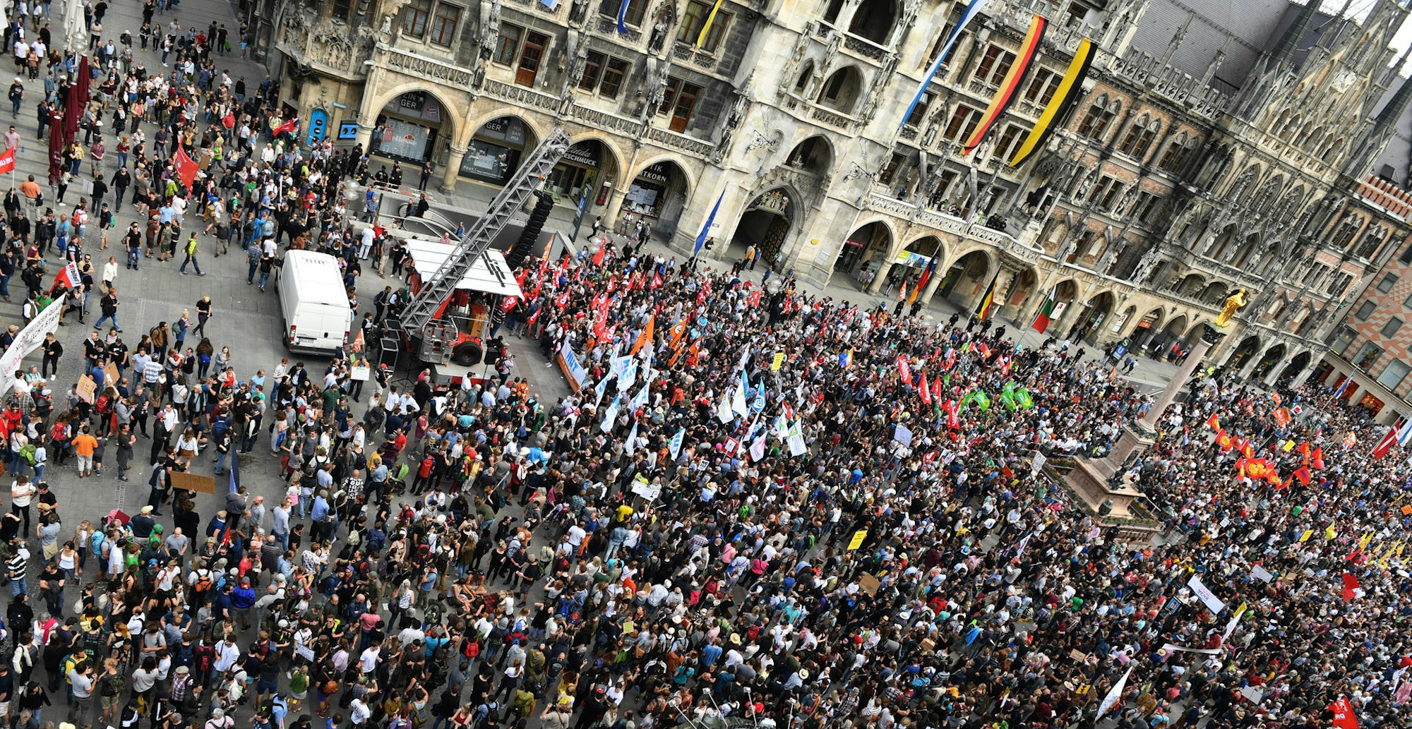 Demonstration Bayern