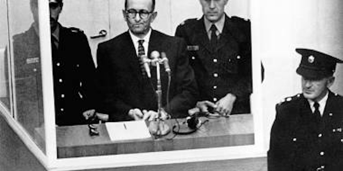 Adolf Eichmann vor Gericht in Jerusalem. (Bild: Archiv)