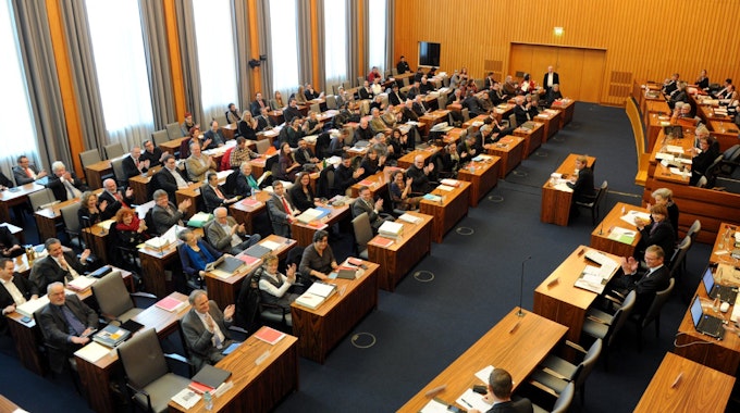Sitzung im Kölner Rathaus.