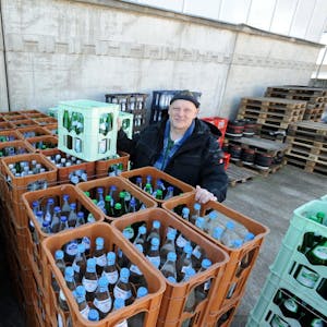 Das Lager im Getränkehandel von Michael Armbruster in der Fixheide ist weiterhin gut gefüllt.