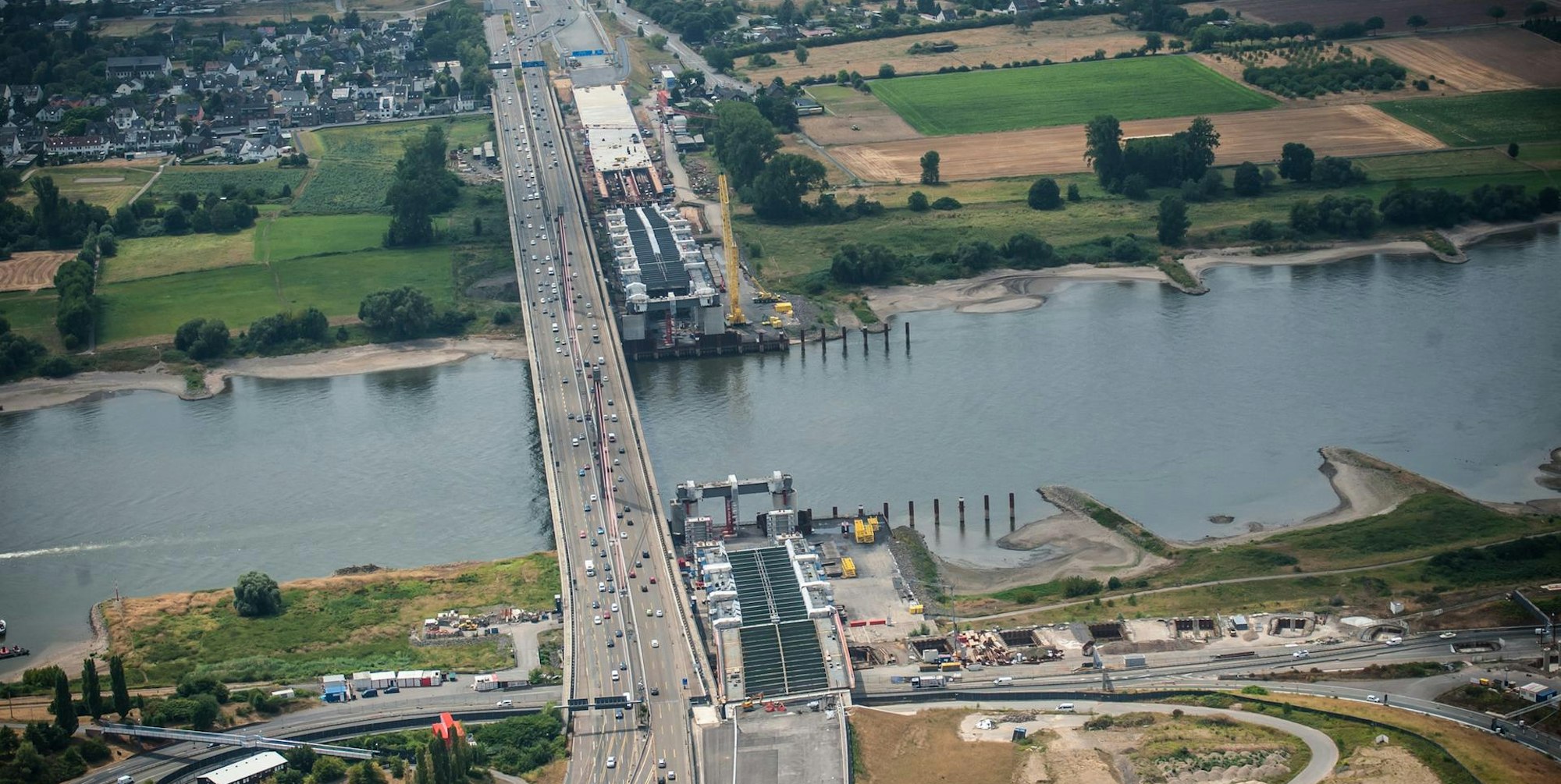 Rheinbrücke Leverkusen Luftbild