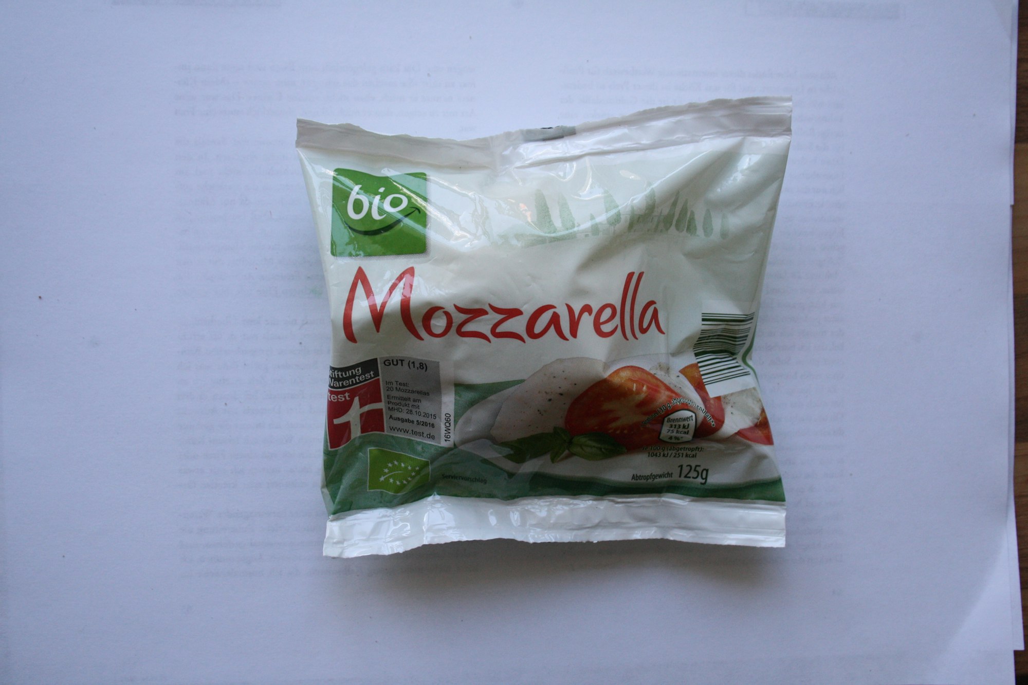 Aldi Bio Mozzarella