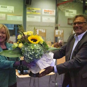 Freuten sich über den Erfolg bei der Bürgermeisterwahl: Sabine Preiser-Marian, Ehemann Guido und Tochter Lilian.