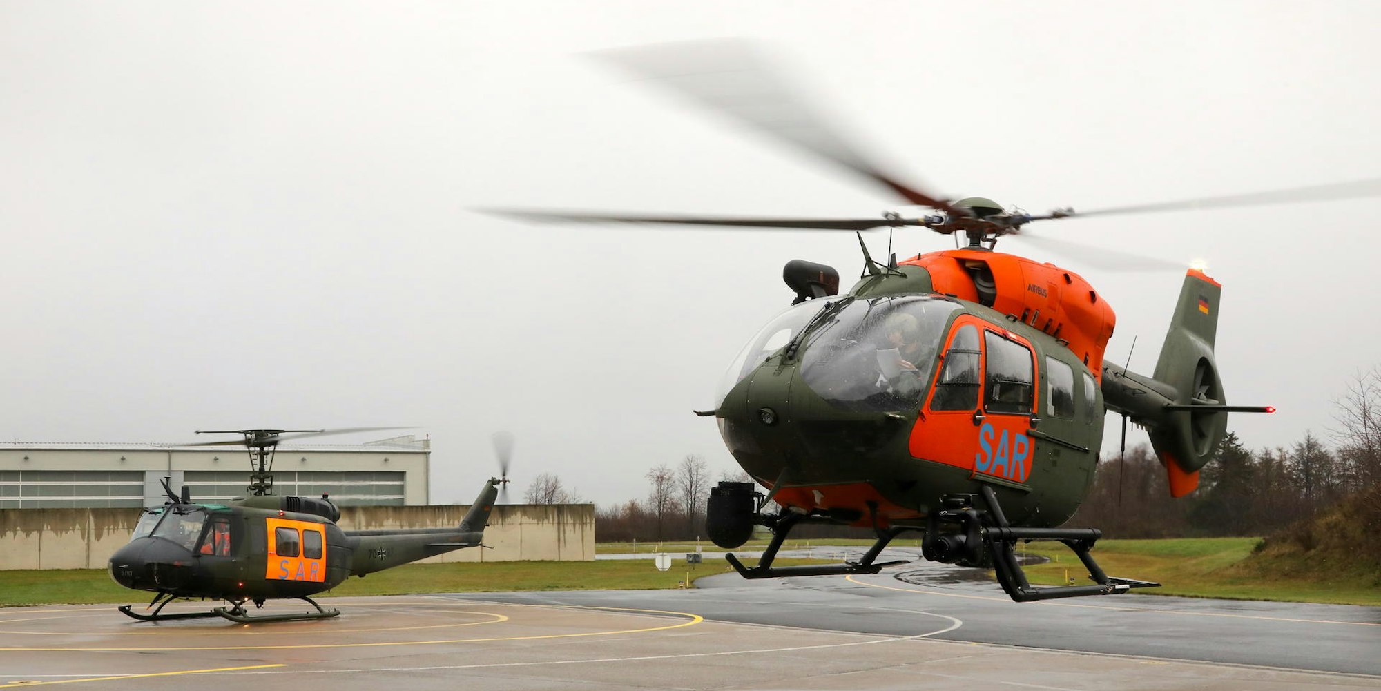 Der neue Rettungshubschrauber der Bundeswehr steht auch für zivile Rettungseinsätze zur Verfügung.