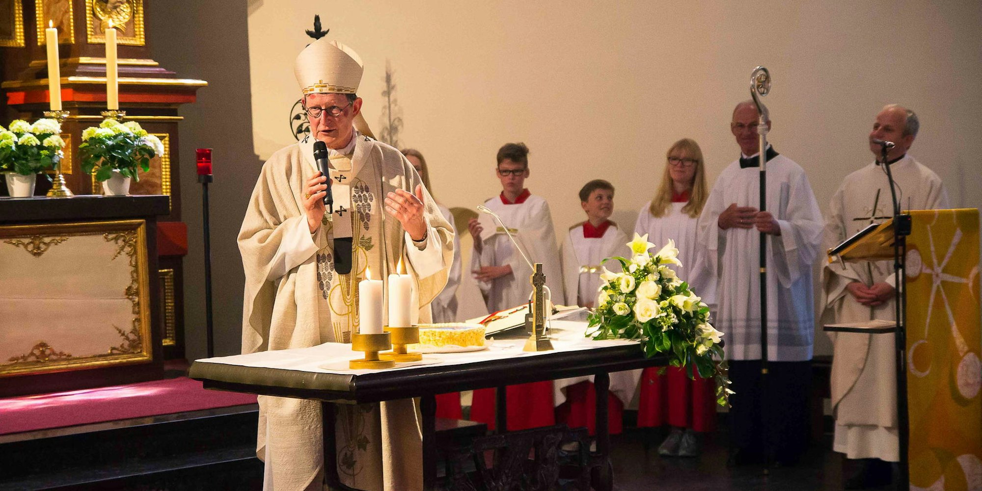 2018 war Kardinal Woelki in St. Alban in Erftstadt-Liblar zu Gast.