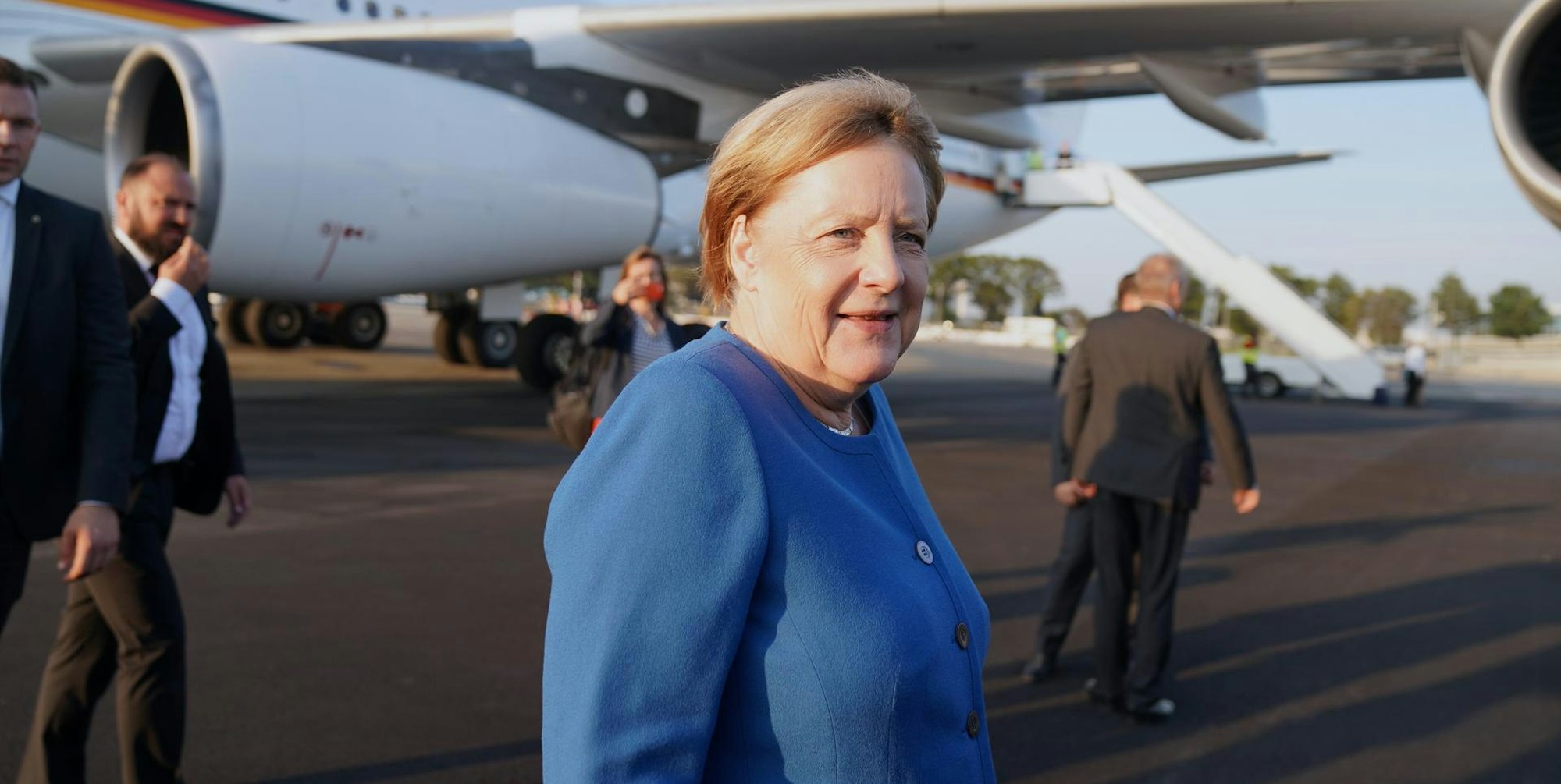 Merkel Airbus dpa