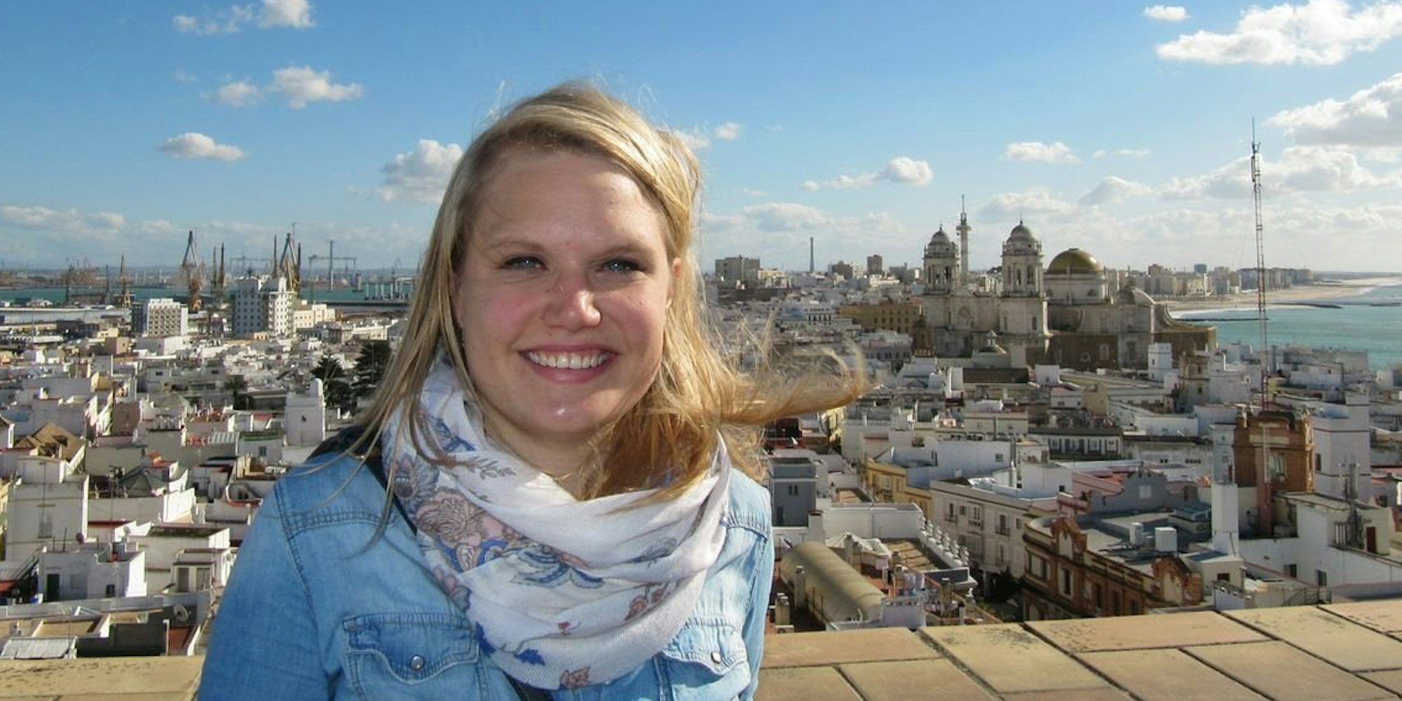 Über den Dächern von Cádiz: Für zwei Semester studiert Maren Andersen aus Köln in der südspanischen Stadt.
