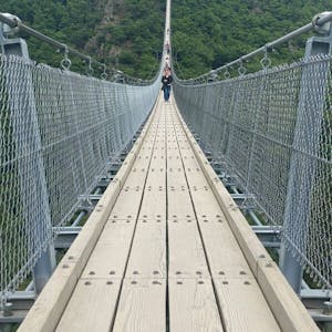 Schnappschüsse aus der Heimat: Die Geierlay-Brücke im Hunsrück.