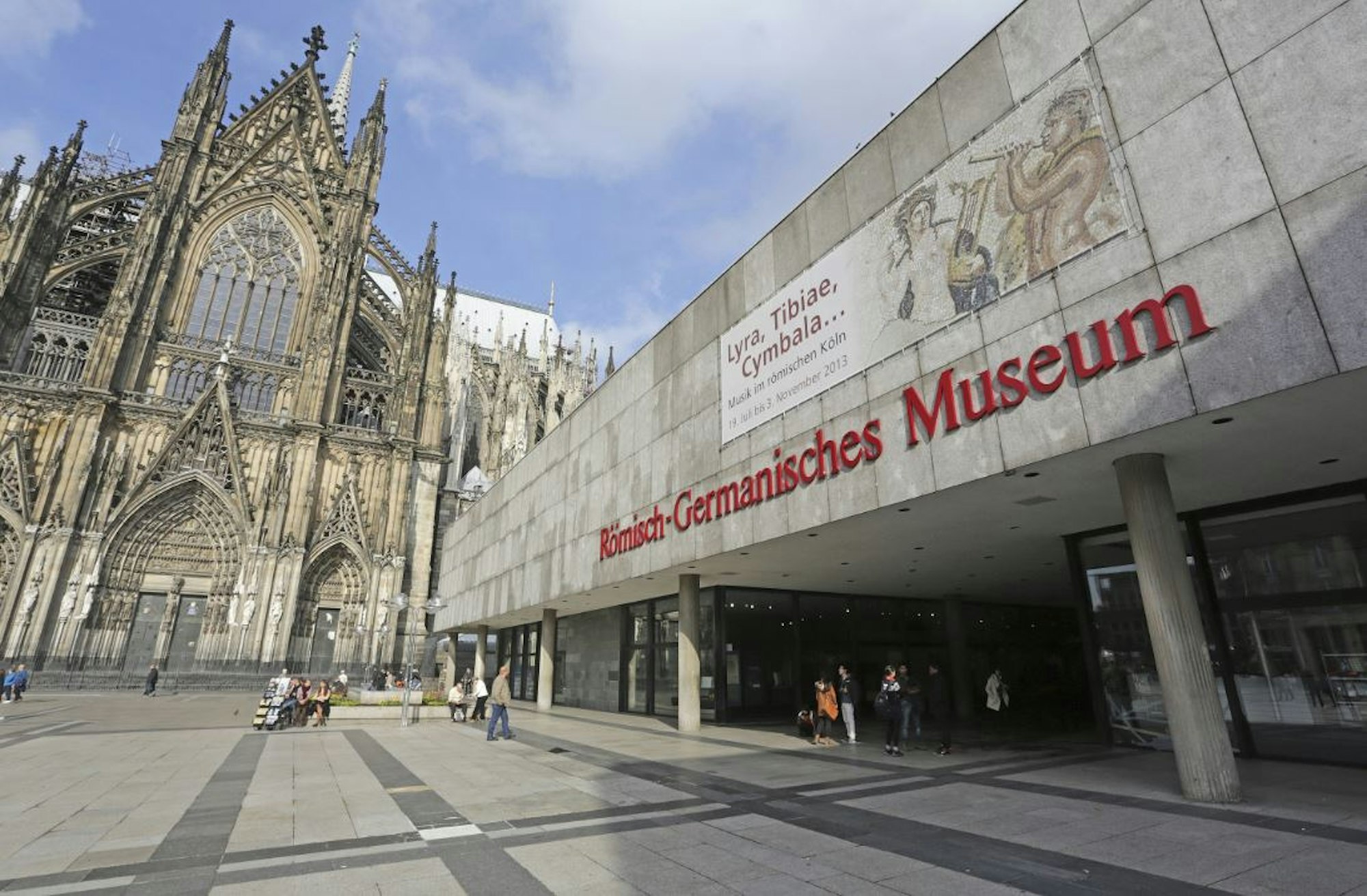 Das Römisch-Germanische Museum am Roncalliplatz.
