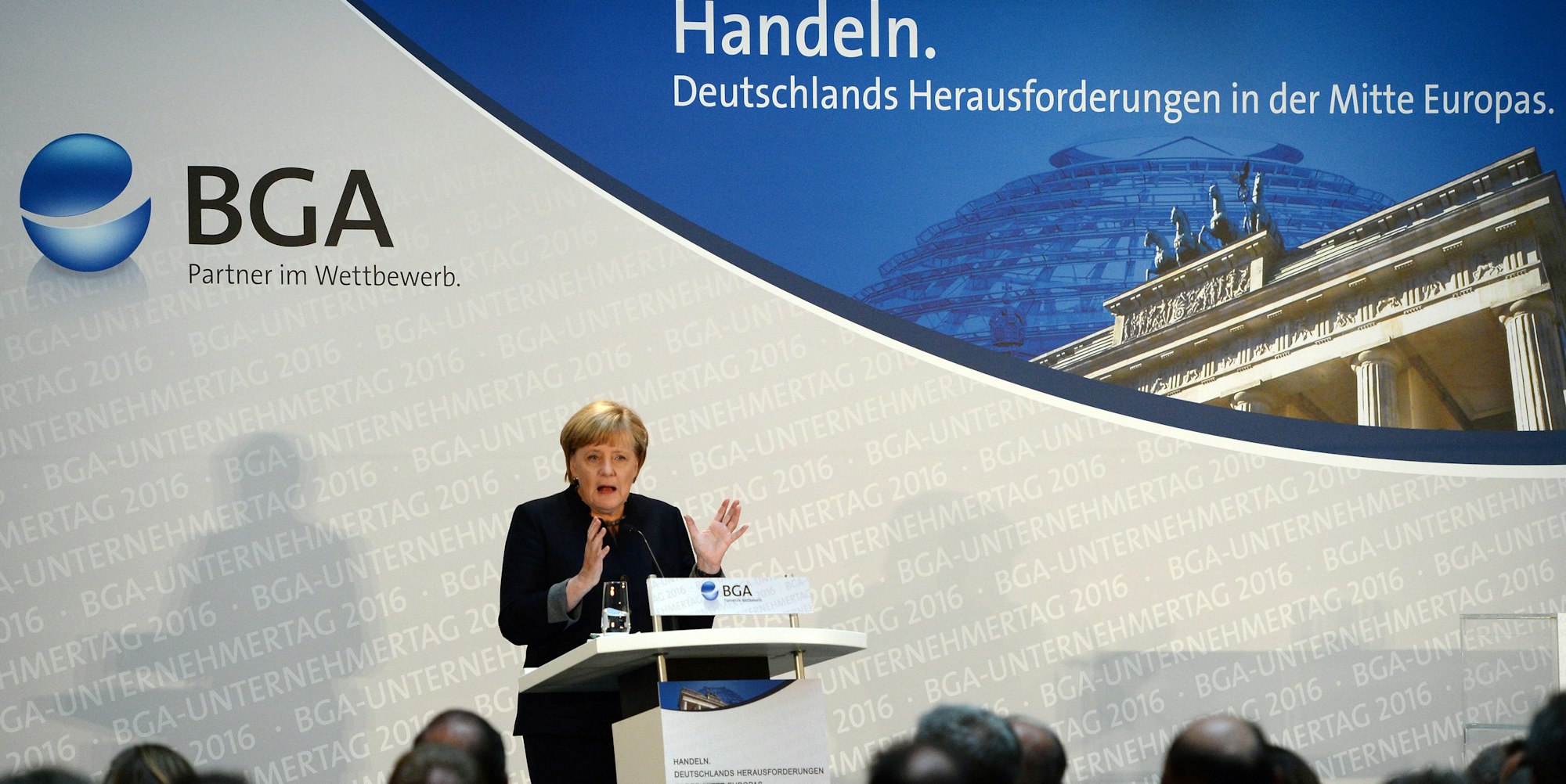 Angela Merkel am Unternehmertag