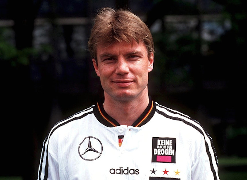 Thomas Helmer vor der EM 1996 im DFB-Trikot