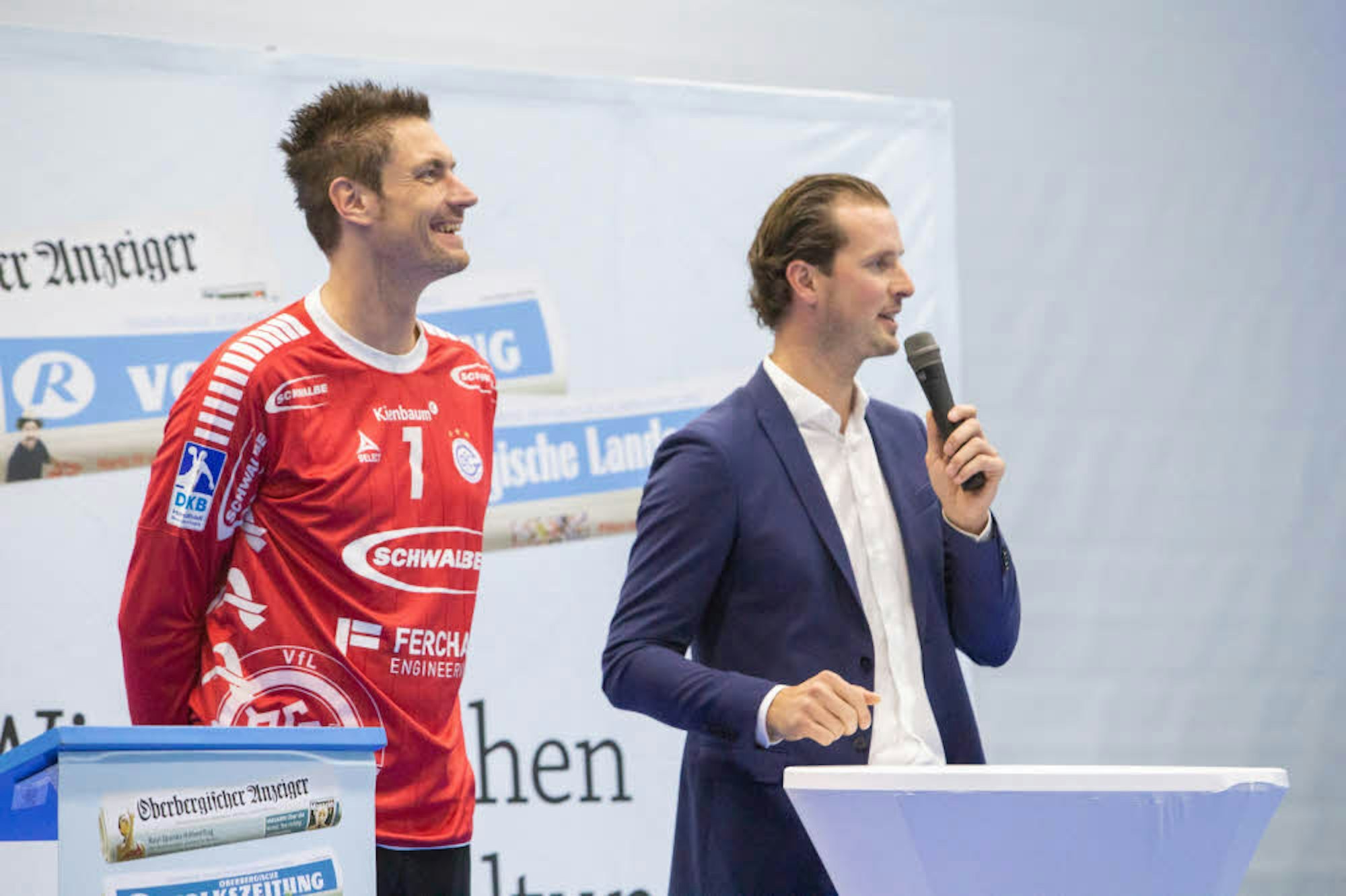 In dieser Saison wollen sie nicht mehr zittern: VfL-Geschäftsführer Christoph Schindler (r.) und Torhüter Carsten Lichtlein.