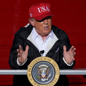 US-Präsident Donald Trump nach Hurrikan Laura