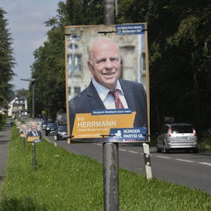 Mit diesem Plakat machte Iro Herrmann bei der Kommunalwahl 2020 auf seine Bürgermeisterkandidatur aufmerksam.