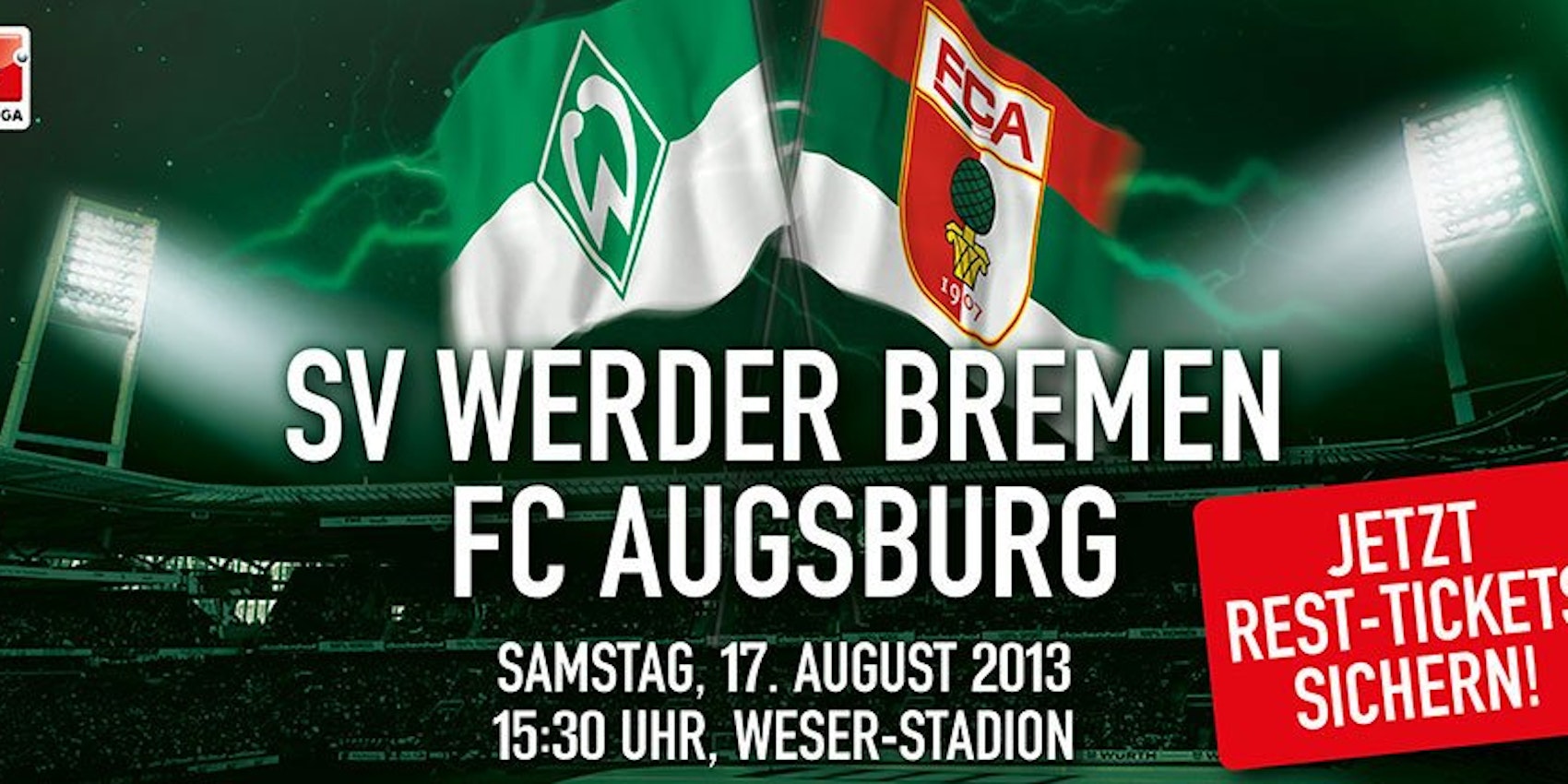 Bild der Internetseite von Werder Bremen.