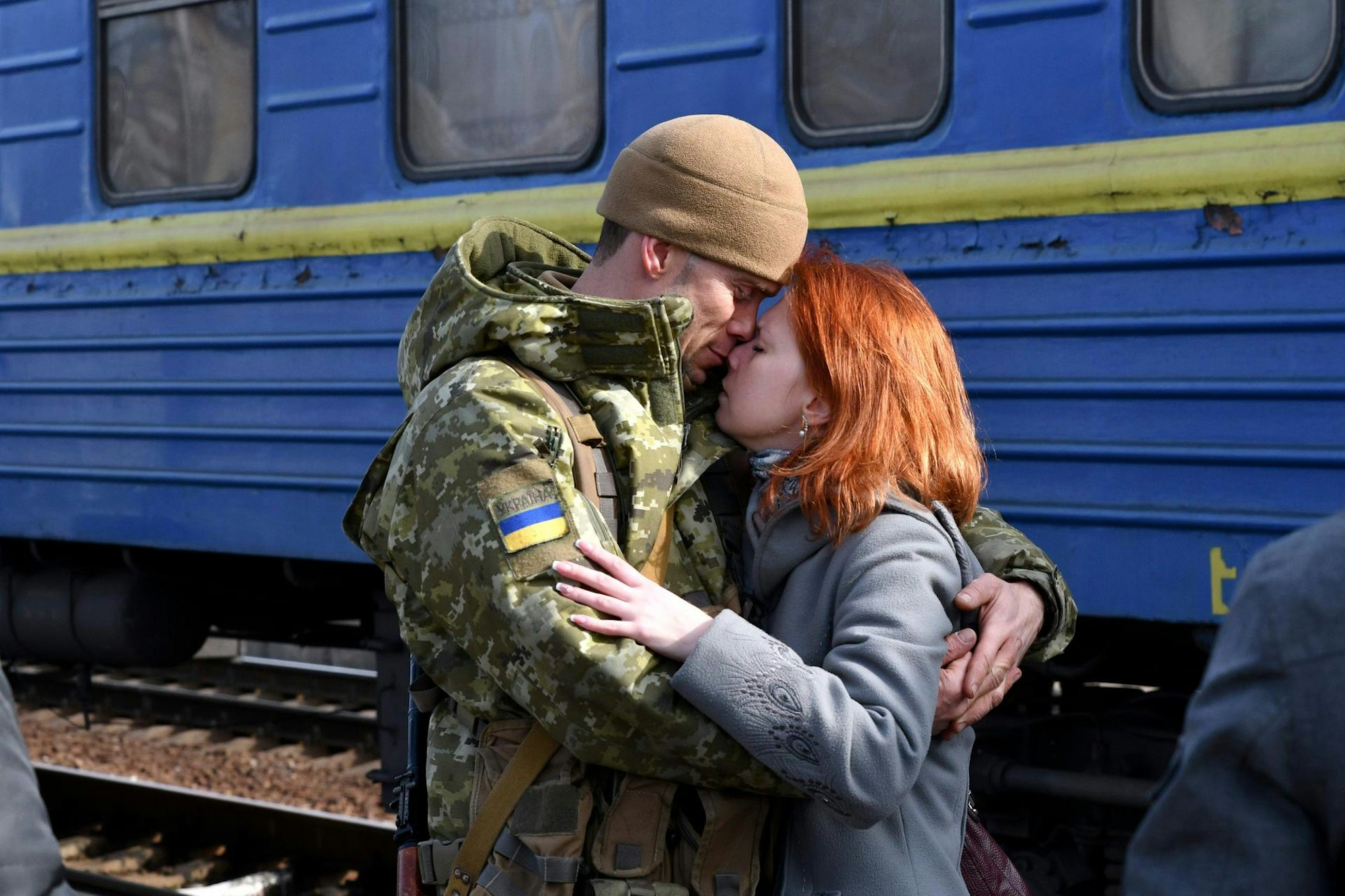 Ukraine SOldaten Abschied 2702