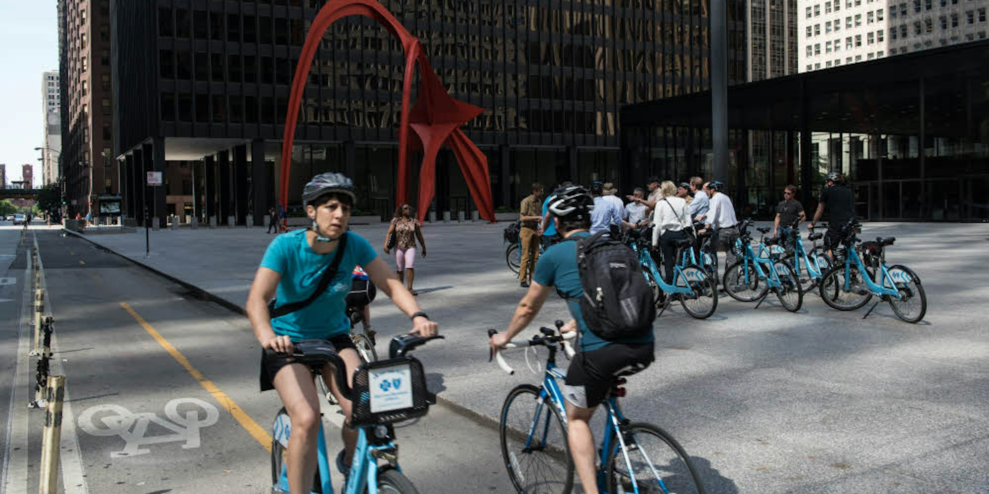 Die geschützten Radwege in Chicago
