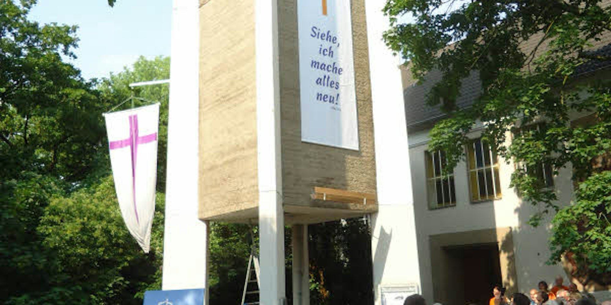 Das Banner am Turm