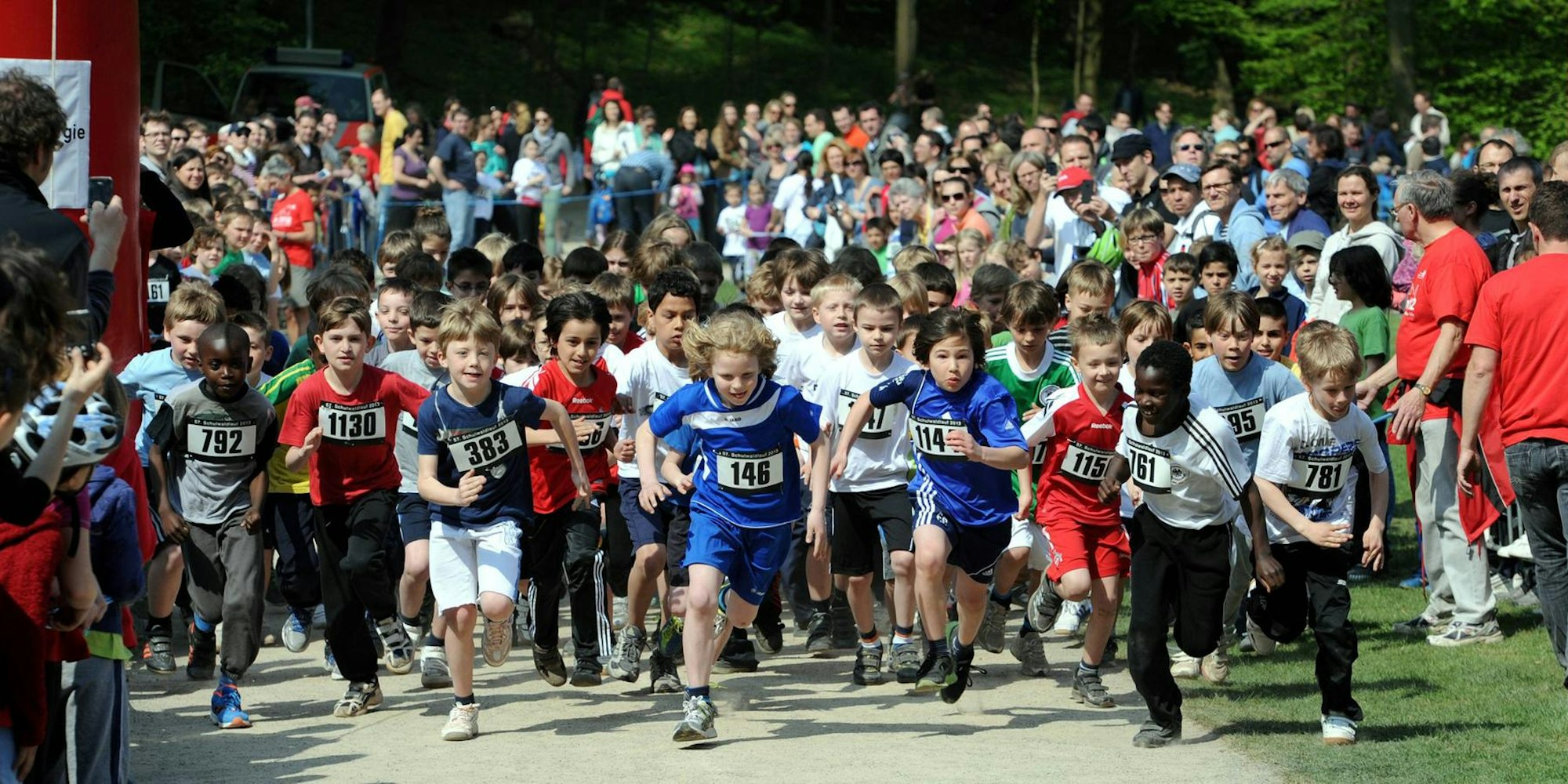 Waldlauf Kinder Marathon Worring 2013