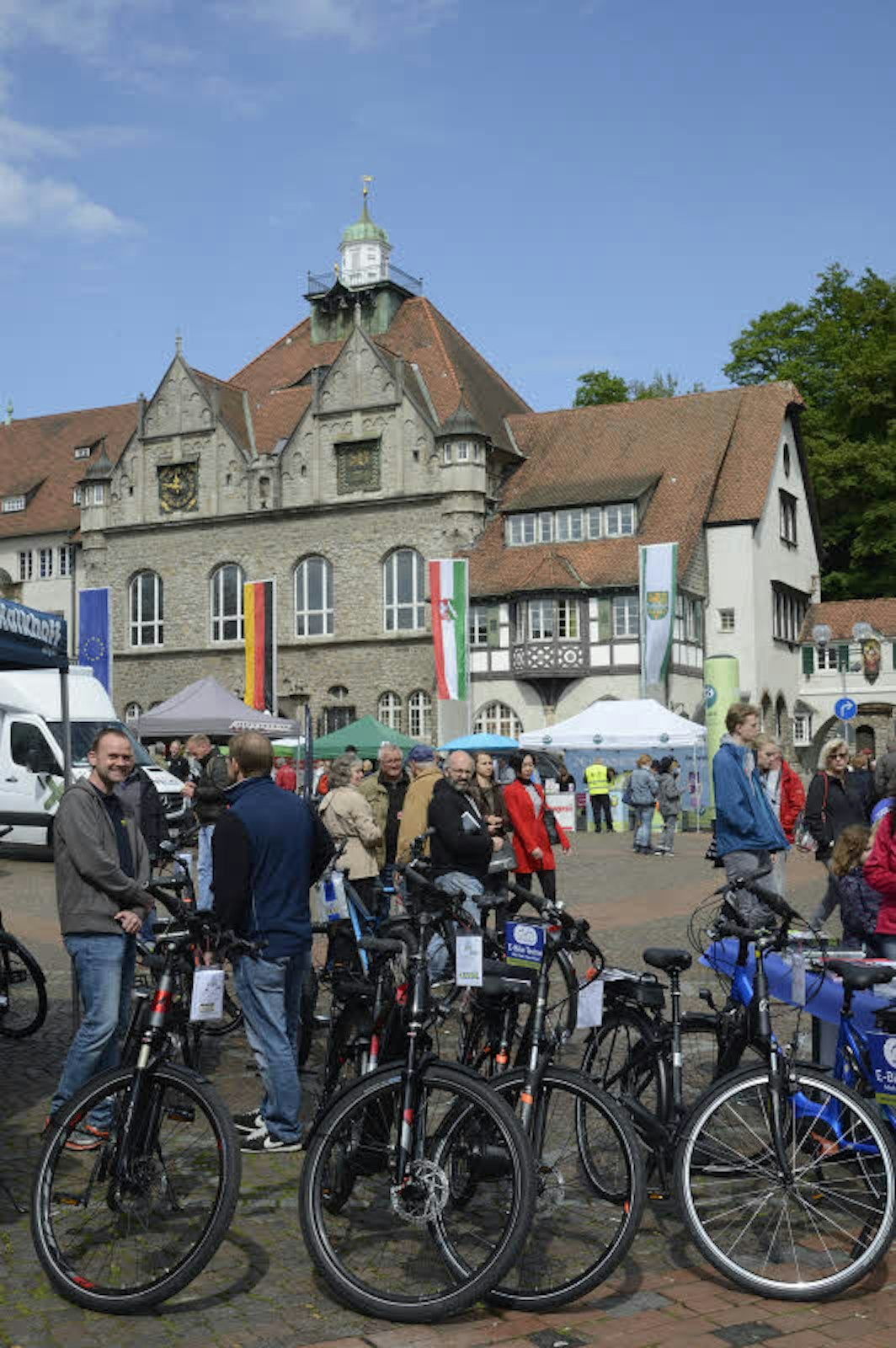 Um E-Bikes und Mobilität drehte sich viel in Gladbachs Stadtmitte.