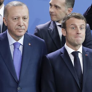 Erdogan Macron afp