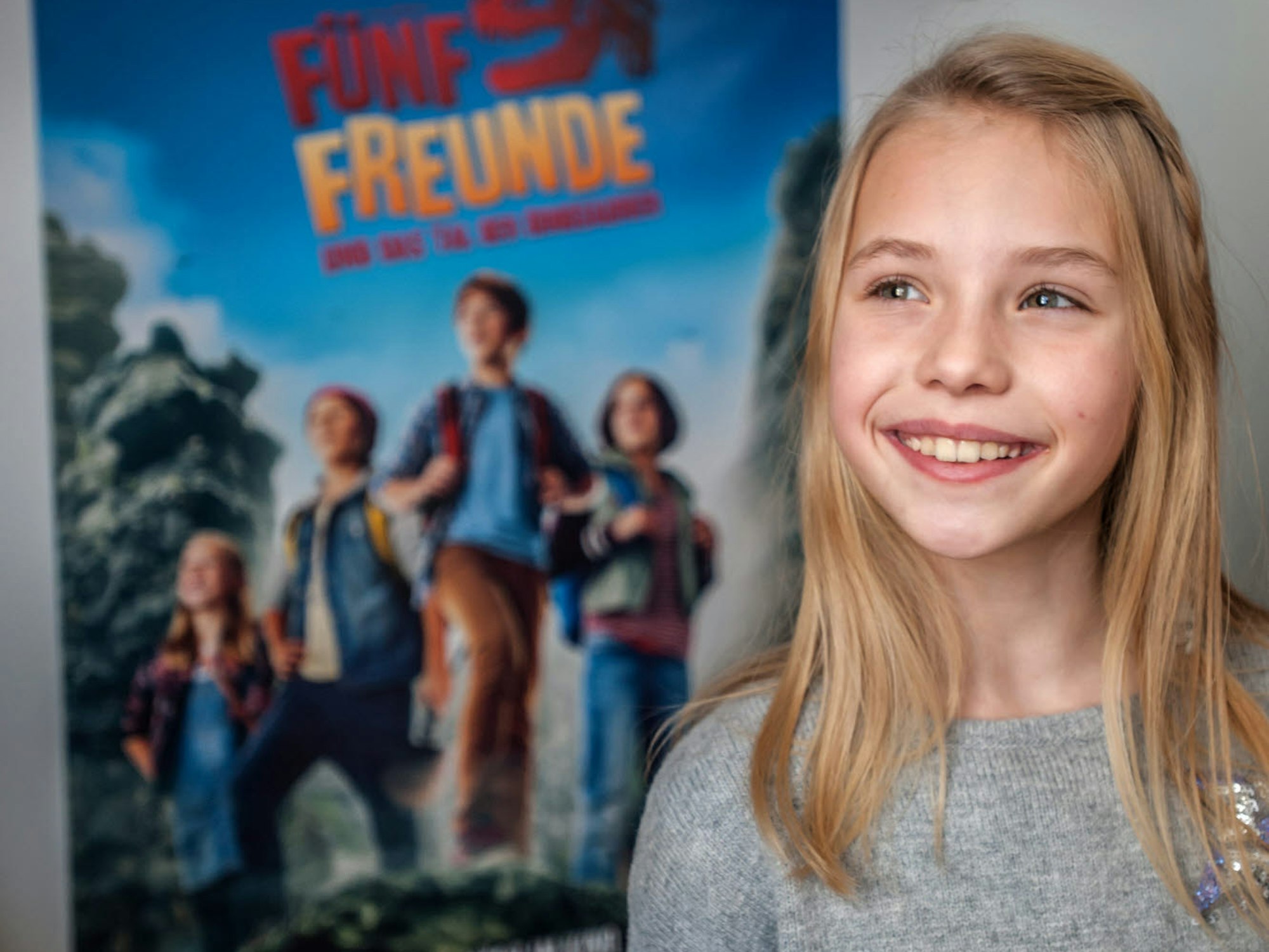 Die zehnjährige Amelie Lammers spielt die Anne in dem neuen Fünf-Freunde-Film.