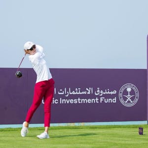 Carolin Kauffmann bei der Ladies European Tour in Saudi-Arabien.