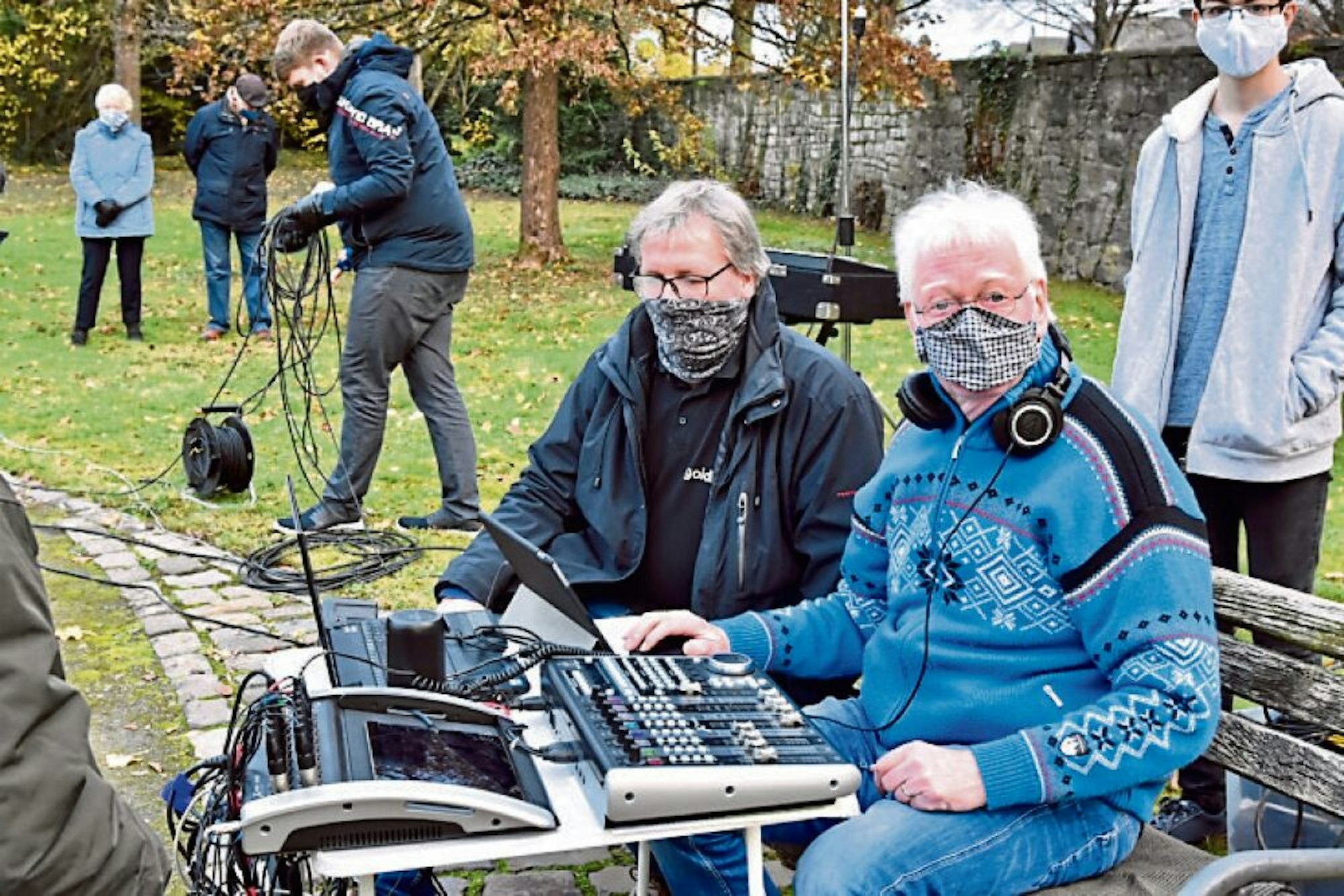 Spezialisten waren mit Andreas Müller-Goldkuhle (links) und Olaf Dung hinter der Kamera am Werk.