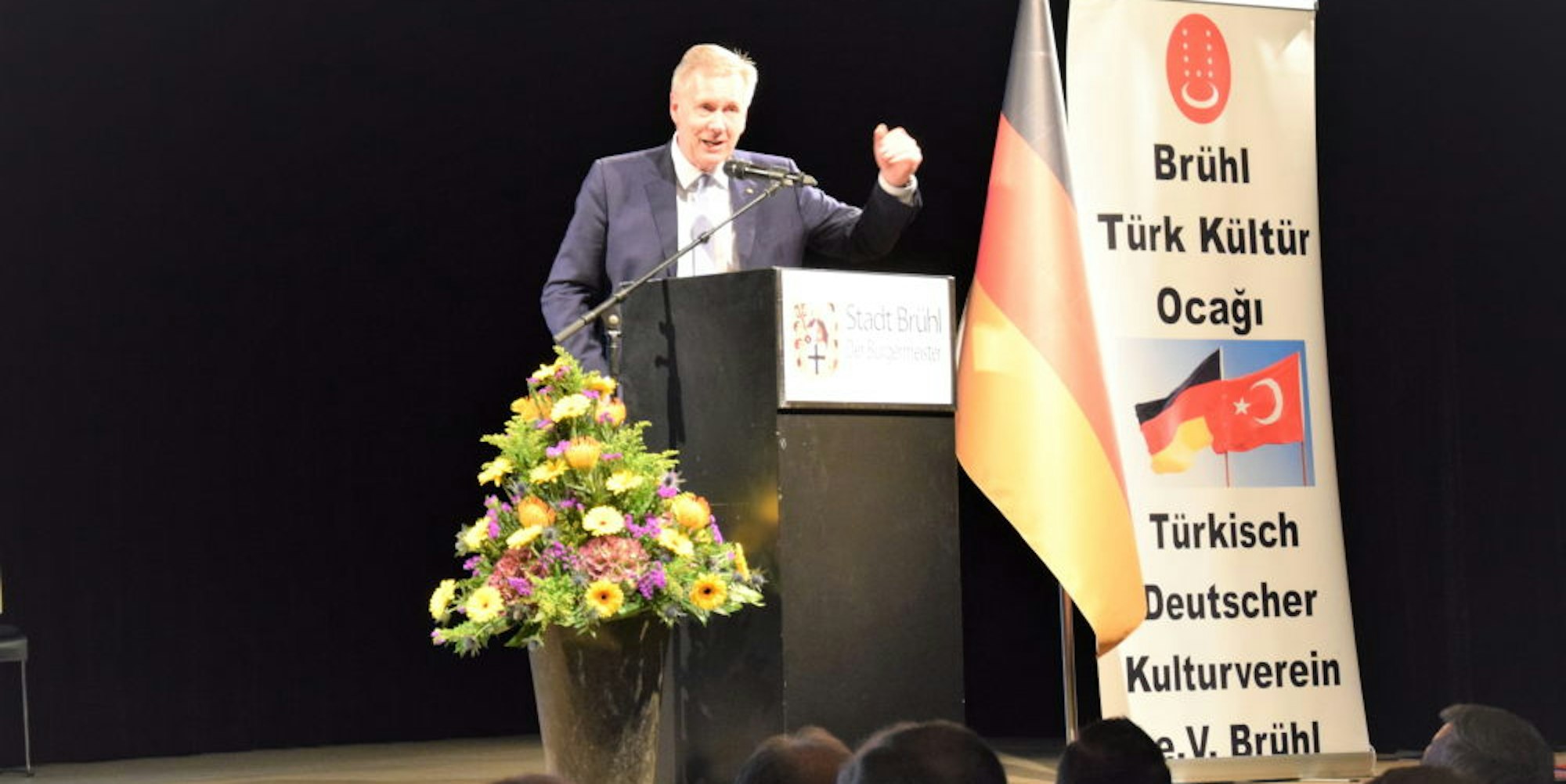 Der ehemalige Bundespräsident Christian Wulff hielt einen Vortrag über den gesellschaftlichen Zusammenhalt im Land.