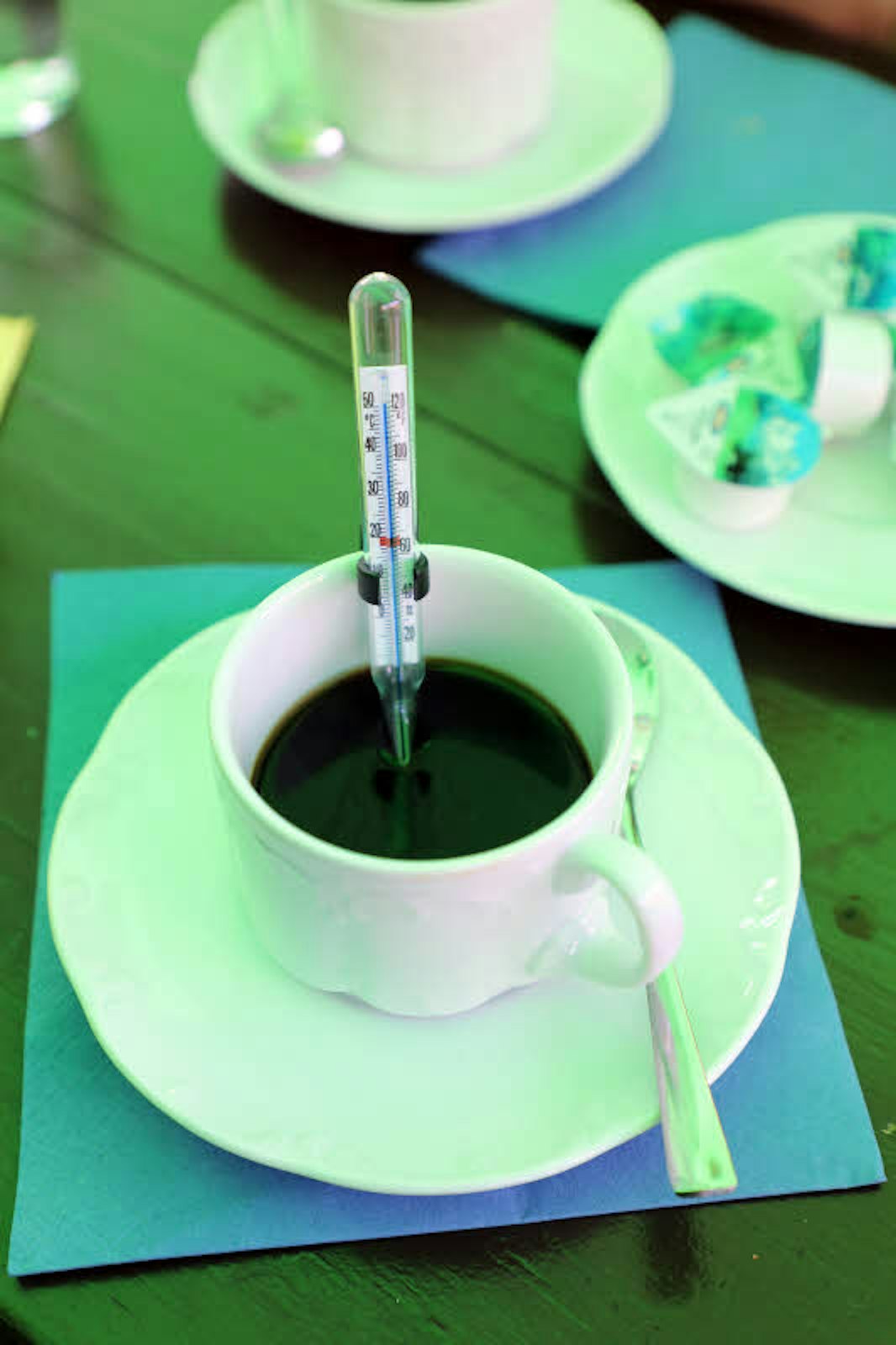 Hitzerekord: der Kaffee beim Schaustellerfrühstück.