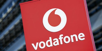 Werbetafel von Vodafone