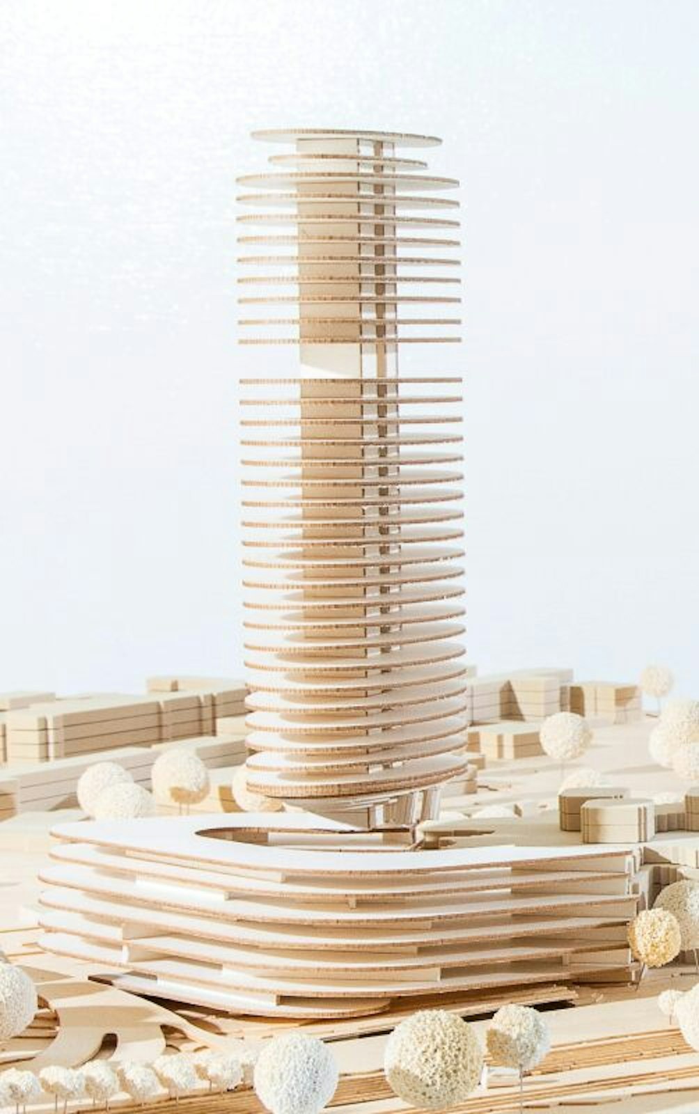 Dieser Entwurf der DEVK für ein 145-Meter-Hochhaus wird voraussichtlich auch Teil des Architektenwettbewerbs.