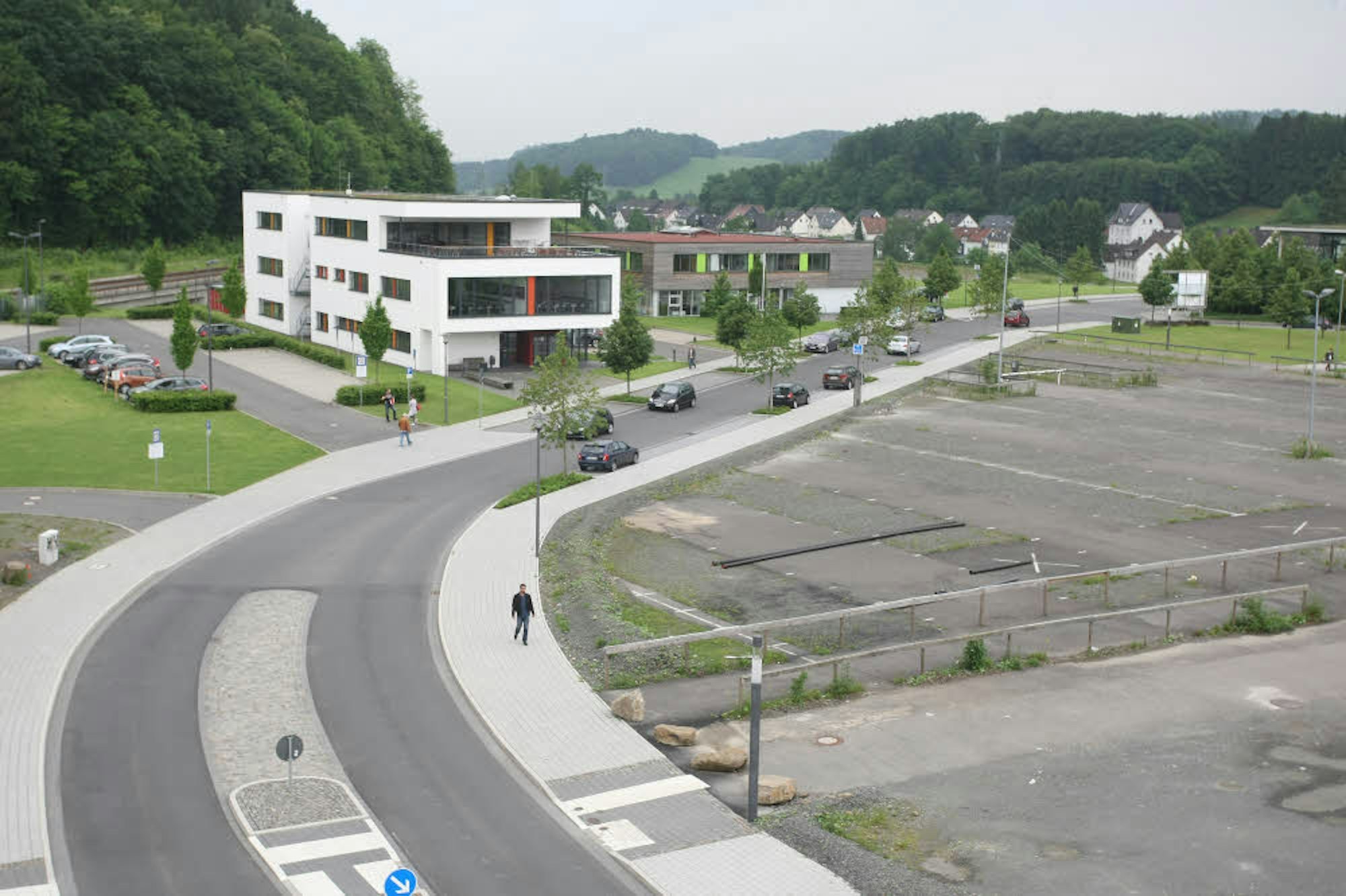 Gegenüber der Agewis-Akademie auf dem Steinmüllergelände soll der Bau entstehen. (Archivfoto)