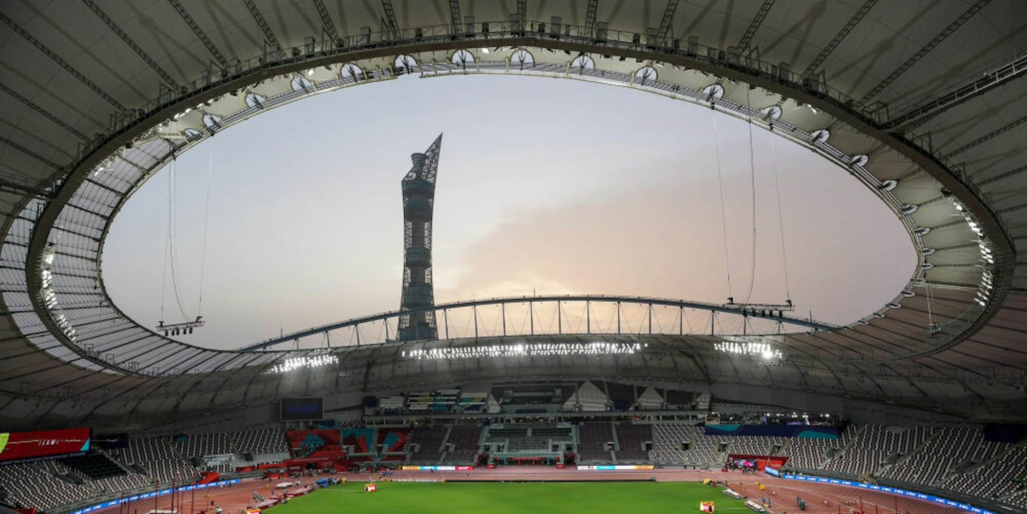 Im Khalifa International Stadium sollen 2022 Spiele der Fußball-WM stattfinden.