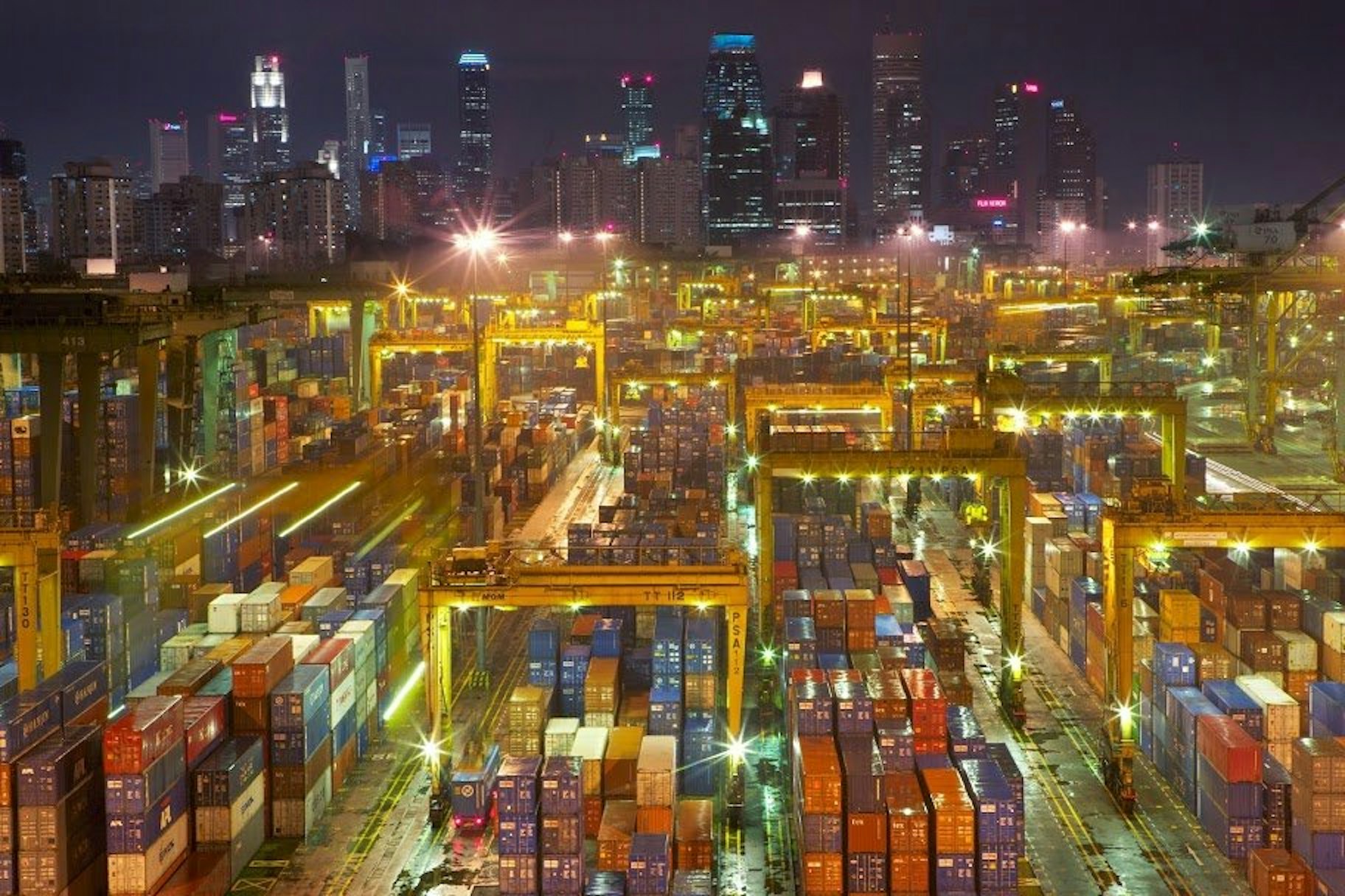 Singapur: Container-Flut im Hafen