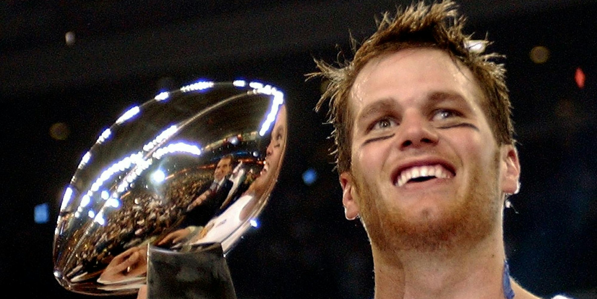 Tom Brady mit Trophy