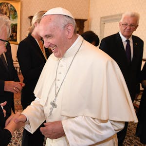 Annette Schavan beim Papst
