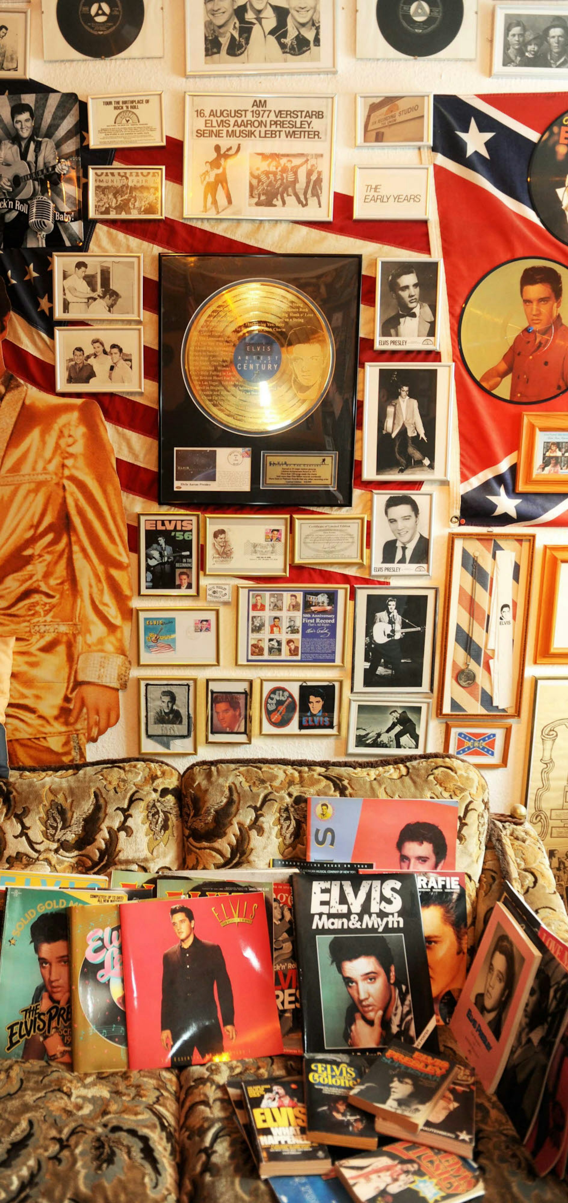 Die goldene Schallplatte ist das Herzstück der Sammlung.
