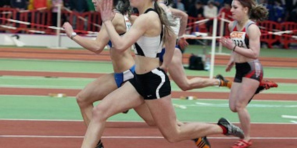 Leena Günther (vorn) überzeugte zuletzt bei der Junioren-Gala in Mannheim und einem Sprinttest. BILD: VON DER LAAGE