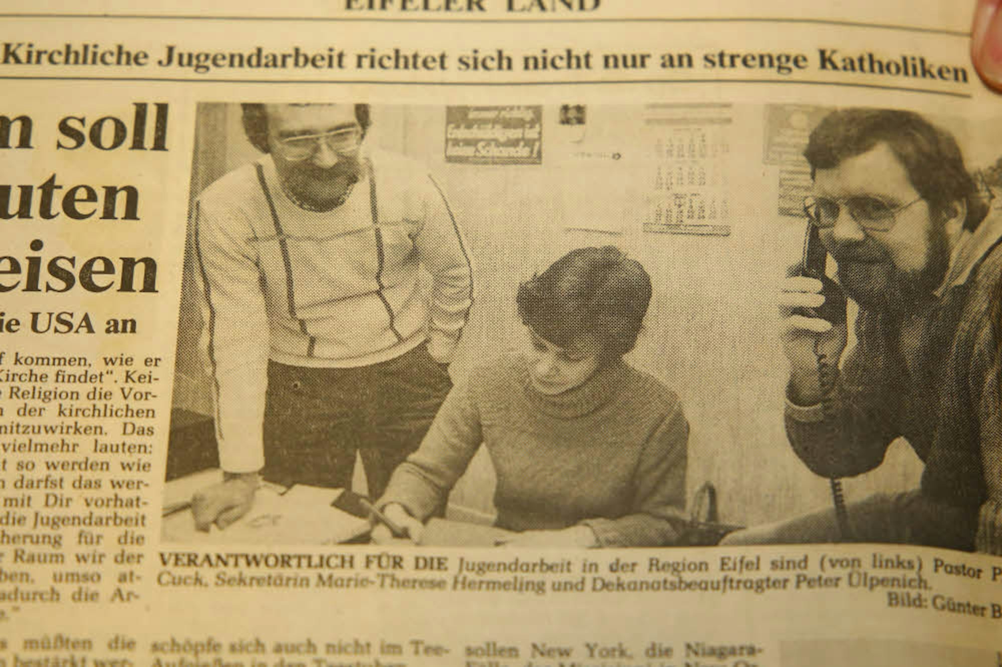 Schon 1984 arbeiteten der damalige Jugendseelsorger Philipp Cuck (l.) und Peter Uelpenich in der Jugendarbeit zusammen.